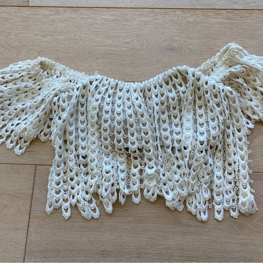 Stone Cold Fox crop lace top off the shoulder Size 2